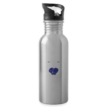 Boxing Respect - Water bottle with straw - silver - Right