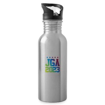 Jga 2023 Junggesellenabschied - Trinkflasche mit integriertem Trinkhalm - Lightsilver - Rechts