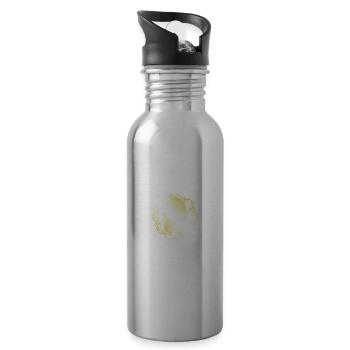 Casque Spartan Symbole Or Fighter Gym - Gourde avec paille intégrée - argent clair - Droite