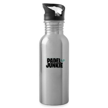 Padel Tennis Paddle Padel Ball Paddling Padel Tennis - Water bottle with straw - silver - Right