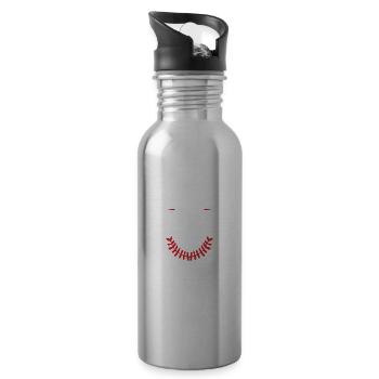 Boxer Boxen Sport - Trinkflasche mit integriertem Trinkhalm - Lightsilver - Rechts