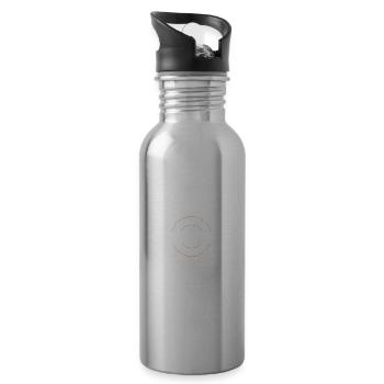 Handwerker Beruf - Trinkflasche mit integriertem Trinkhalm - Lightsilver - Rechts