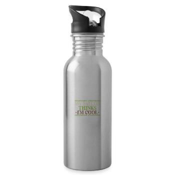 Falconry Sports - Water bottle with straw - silver - Right