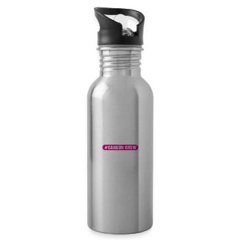 Cancun Crew - Trinkflasche mit integriertem Trinkhalm - Lightsilver - Rechts