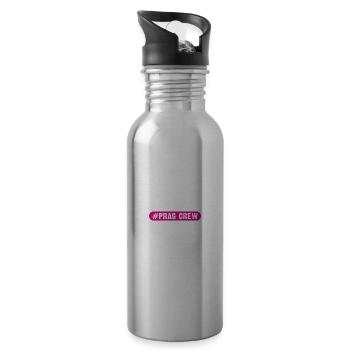 Prag Crew - Trinkflasche mit integriertem Trinkhalm - Lightsilver - Rechts