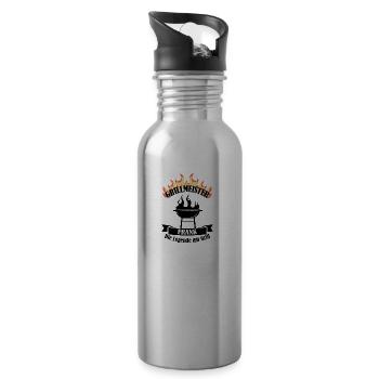 Grillmeister Grill Frank - Trinkflasche mit integriertem Trinkhalm - Lightsilver - Rechts