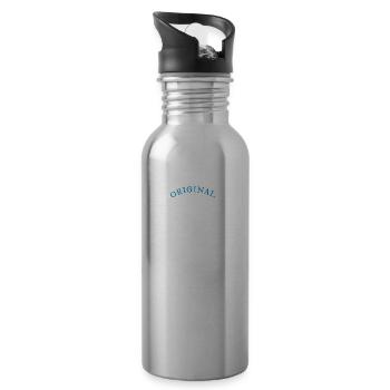 Original 100% charly, gift, name - Water bottle with straw - silver - Right