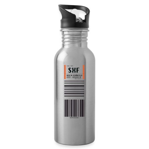 Flughafen Berlin Schönefeld SXF - Trinkflasche mit integriertem Trinkhalm