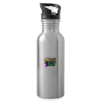 Malle 2025 Colorful - Water bottle with straw - silver - Right