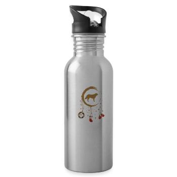 Kuvasz Weihnachten Weihnachtstraumfänger - Trinkflasche mit integriertem Trinkhalm - Lightsilver - Rechts