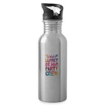 Lloret De Mar Party Crew Dire - Gourde avec paille intégrée - argent clair - Droite