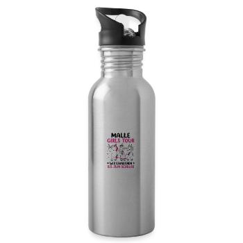 Malle Girls Tour - Water bottle with straw - silver - Right