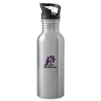 Nope just nope - Water bottle with straw - silver - Right