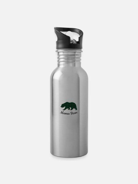 Mama Bear - Trinkflasche mit integriertem Trinkhalm - 