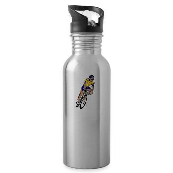 Ronde van Frankrijk - Trinkflasche mit integriertem Trinkhalm - Lightsilver - Rechts