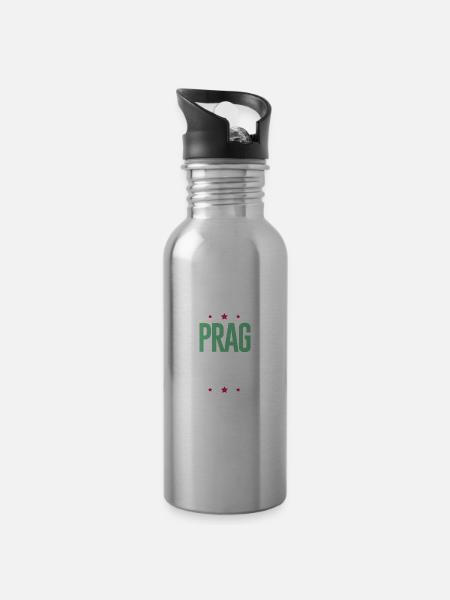 Prag 2023 - Trinkflasche mit integriertem Trinkhalm - 