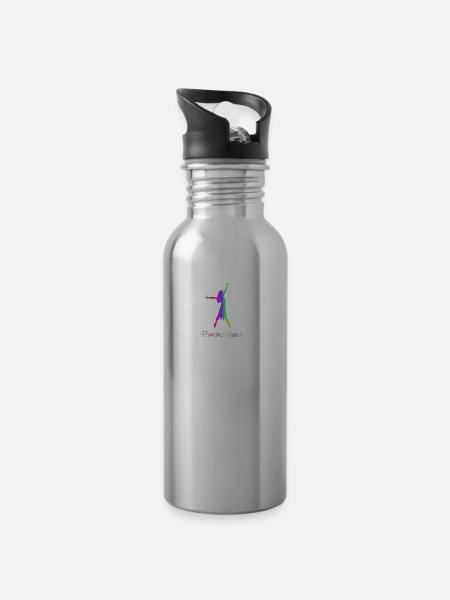 Dancing Queen - Trinkflasche mit integriertem Trinkhalm - Lightsilver