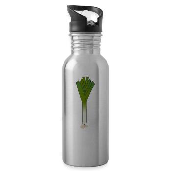 leek - Water bottle with straw - silver - Right
