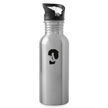 My afro - Trinkflasche mit integriertem Trinkhalm - Lightsilver - Rechts