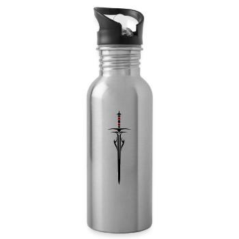 Sword Element - Water bottle with straw - silver - Right