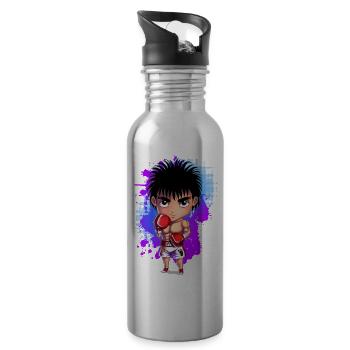 Boxen Chibi - Trinkflasche mit integriertem Trinkhalm - Lightsilver - Rechts