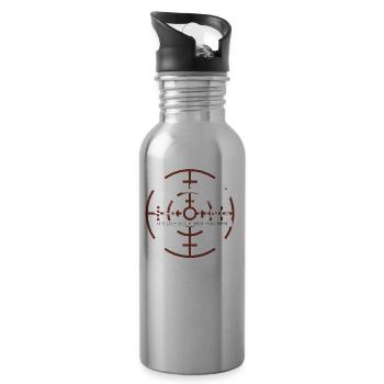 Long Range Shooting - Water bottle with straw - silver - Right