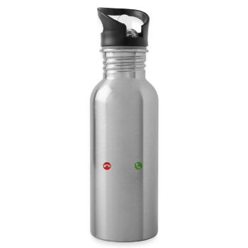 My Horse Is Calling - Water bottle with straw - silver - Right