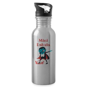 Dabula Dabbing - Water bottle with straw - silver - Right