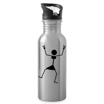 Cool Party Woman - Gourde avec paille intégrée - argent clair - Droite