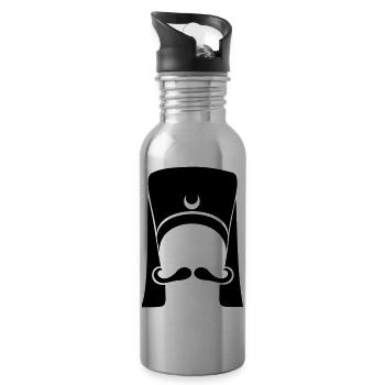 Osmanische Janitscharen Osmanli Yeniceri - Trinkflasche mit integriertem Trinkhalm - Lightsilver - Rechts