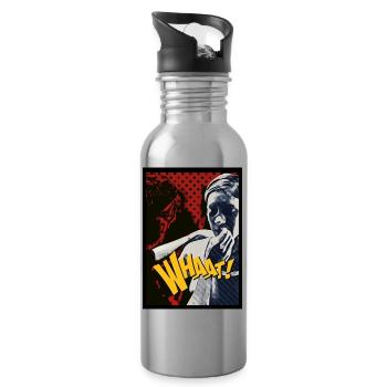 Artprint Ezekiel Chummers copy - Trinkflasche mit integriertem Trinkhalm - Lightsilver - Rechts