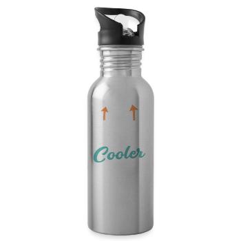 So sieht ein richtig cooler Maler Lackierer aus - Trinkflasche mit integriertem Trinkhalm - Lightsilver - Rechts
