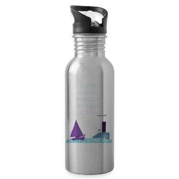 TRUMAN FOR LIFE - Trinkflasche mit integriertem Trinkhalm - Lightsilver - Rechts