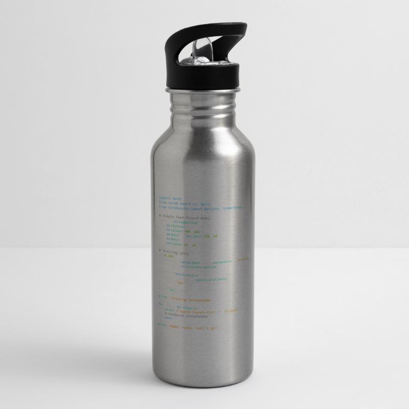 Programmer Humor - Developer Logic and Technology Water bottle with straw