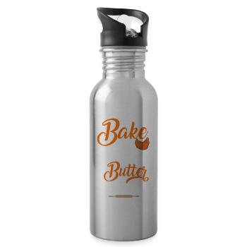 Bread Baking Bread Maker - Water bottle with straw - silver - Right