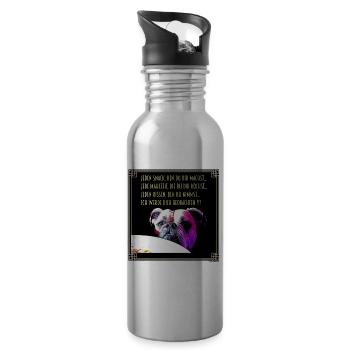 Bulldog Snack - Trinkflasche mit integriertem Trinkhalm - Lightsilver - Rechts