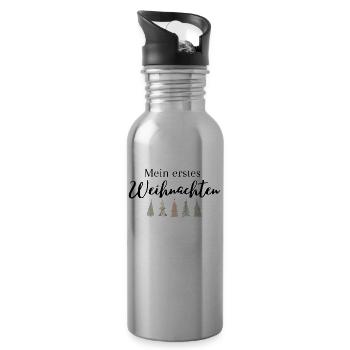 Mein erstes Weihnachten - Trinkflasche mit integriertem Trinkhalm - Lightsilver - Rechts