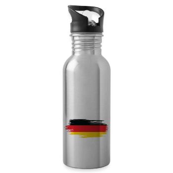 Je Peux Pas J'me Barre Au Allemagne Vacances - Gourde avec paille intégrée - argent clair - Droite