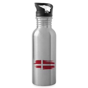 Je Peux Pas J'me Barre Au Danemark Vacances - Gourde avec paille intégrée - argent clair - Droite