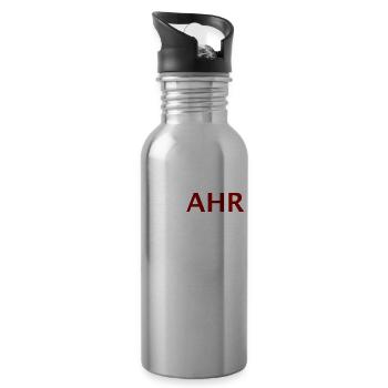 We AHR together | Ahrtal Hochwasser SolidAHRität - Trinkflasche mit integriertem Trinkhalm - Lightsilver - Rechts