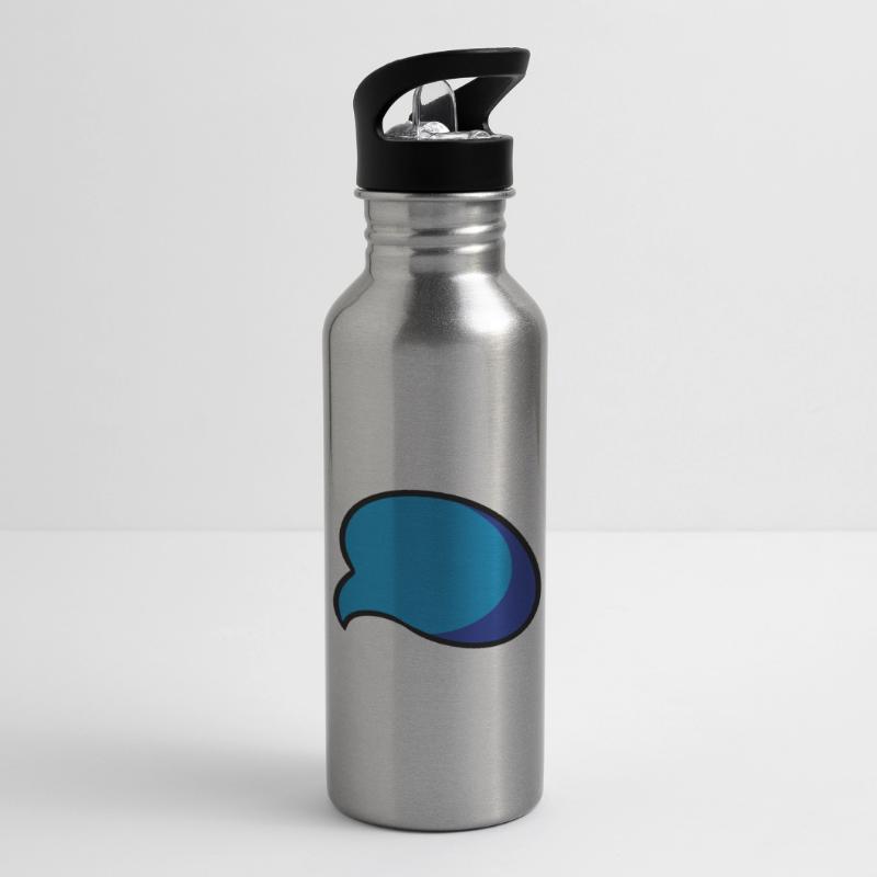 Speech bubble speech bubble comic gift idea Water bottle with straw