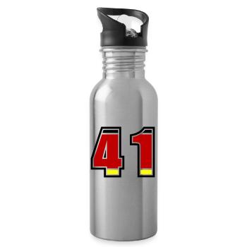 41 Numéro Allemagne Jersey - Gourde avec paille intégrée - argent clair - Droite