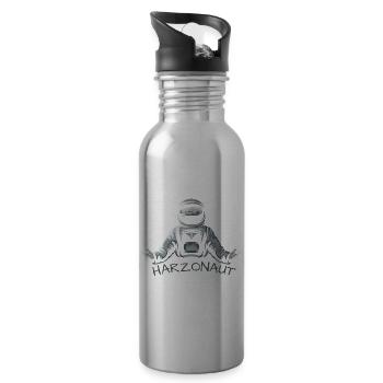 Harzonaut (Universum-Harz-Edition) - Trinkflasche mit integriertem Trinkhalm - Lightsilver - Rechts