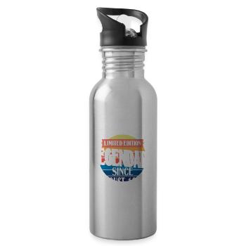 Limited Edition Legendär seit August 1978 - Trinkflasche mit integriertem Trinkhalm - Lightsilver - Rechts
