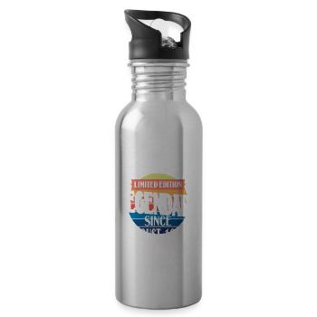 Limited Edition Legendär seit August 1987 - Trinkflasche mit integriertem Trinkhalm - Lightsilver - Rechts