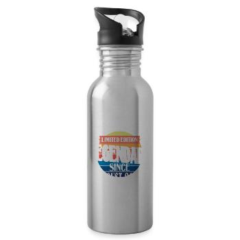 Limited Edition Legendär seit August 2003 - Trinkflasche mit integriertem Trinkhalm - Lightsilver - Rechts