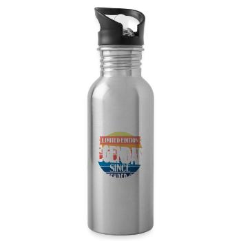 Limited Edition Legendär seit September 2002 - Trinkflasche mit integriertem Trinkhalm - Lightsilver - Rechts