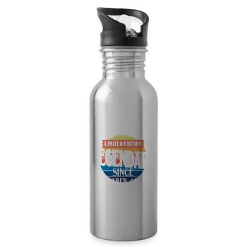 Limited Edition Legendär seit Oktober 1990 - Trinkflasche mit integriertem Trinkhalm - Lightsilver - Rechts