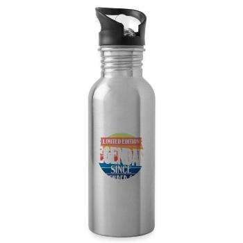 Limited Edition Legendär seit November 2004 - Trinkflasche mit integriertem Trinkhalm - Lightsilver - Rechts