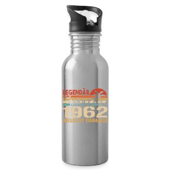 Légendaire depuis mars 1962 - absolument unique - Gourde avec paille intégrée - argent clair - Droite